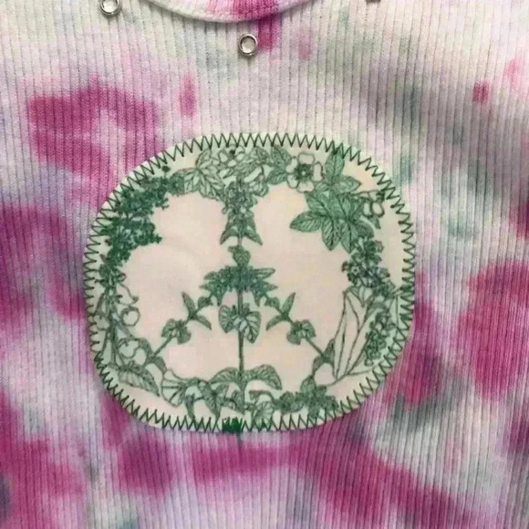 New! Tie dyed Rib Tank Swing Dress. Girls Peace Boho - Picture 4 of 7